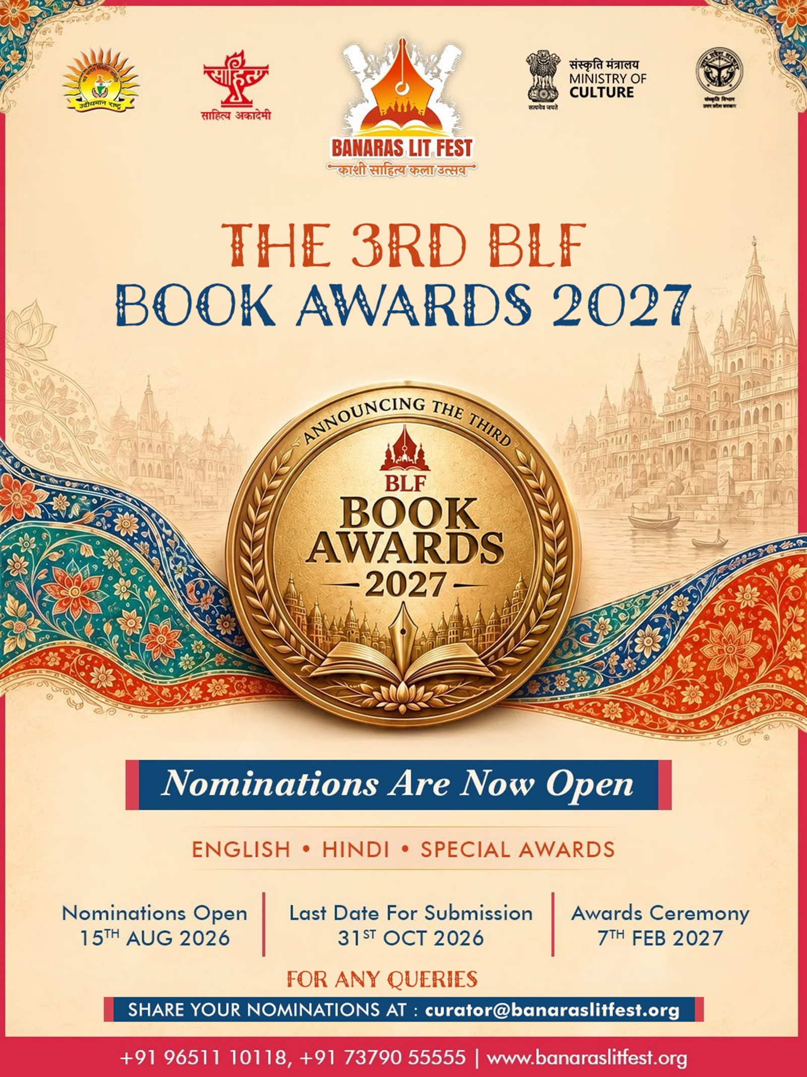 Third BLF Book Awards 2027